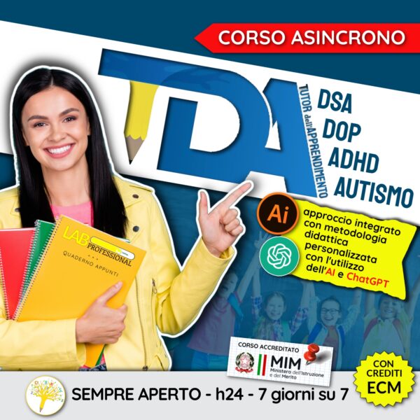 Corso professionalizzante: TDA - Tutor dell'Apprendimento