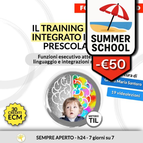 Il training logo integrato in età prescolare (sempre aperto - h24, 7 giorni su 7)