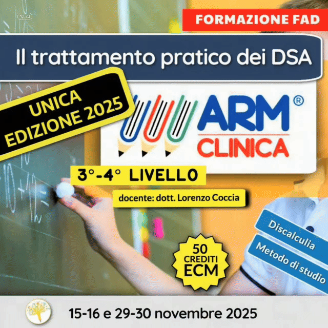 Il Trattamento dei DSA: il Metodo ARM Clinica - 3°/4° - 2025